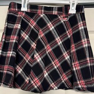 Young girls plaid skirt.